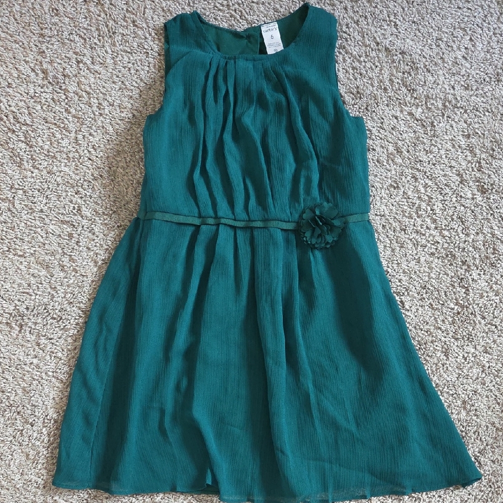Carter's Teal Casual Kids Dress